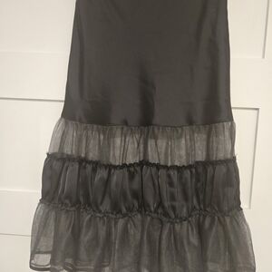 Kimchi Blue Black A-Line Skirt